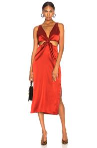 Nanushka Regina Dress In Red