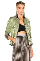 Etro Floral Lined Jacket In Floral,green