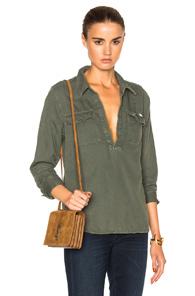 Mother Frenchie Frenchie Top In Green