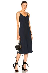 Mother Slip Up Dress In Blue