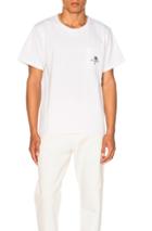 Second/layer Palm Tree Pocket Tee In White