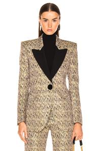Petar Petrov Janet Blazer In Metallic,black