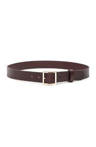 Frame Denim Classic Square Belt In Brown