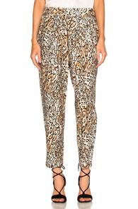 Raquel Allegra Easy Pant In Animal Print,neutrals