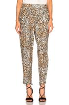 Raquel Allegra Easy Pant In Animal Print,neutrals