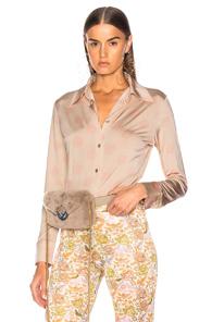 Acne Studios Polka Dot Blouse In Pink,polka Dots