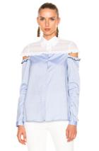 Sandy Liang Ev Top In Blue,white