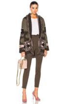 Alanui Oversized Jacquard Cashmere Cardigan In Abstract,green,pink