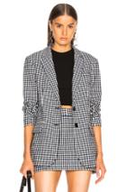 Tibi Gingham Suiting Men's Blazer In Black,checkered & Plaid