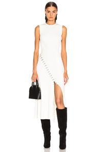 Alexander Mcqueen Slit Dress In White