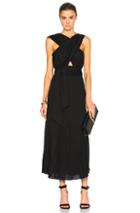 Tome Criss Cross Jersey Dress In Black