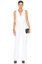Cushnie Et Ochs Stretch Cady Jumpsuit In White