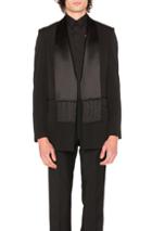 Givenchy Single Breast Scarf Collar Jacket In Black