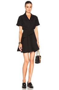 Carven Crepe Dress In Black