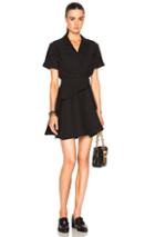 Carven Crepe Dress In Black