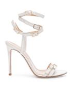 Gianvito Rossi Buckle Strappy Heel In White