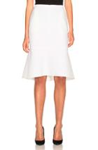 Oscar De La Renta Flare Hem Skirt In White