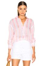 Lemlem Doro Men's Shirt In Pink,stripes,white