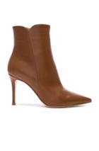 Gianvito Rossi Leather Levy Ankle Boots In Brown