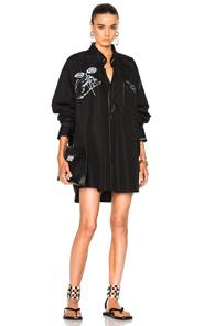 Maison Margiela Shirt Dress In Black