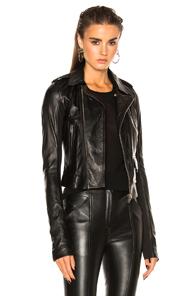 Rick Owens Classic Stooges Biker Jacket In Black
