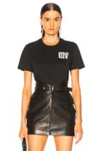 Off-white Lips Casual Tee In Black