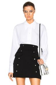 No. 21 Button Down Top In White