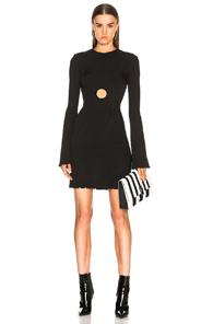 Ellery Holey Sunshine Kid Rib Dress In Black