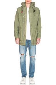 John Elliott Military Coat In Green