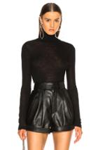 T By Alexander Wang Fitted Turtleneck Sweater In Black
