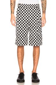 Givenchy Checkerboard Print Shorts In Black,white,checkered & Plaid