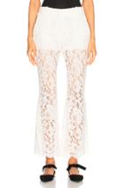 Proenza Schouler Corded Lace Flared Pants In Neutral,white