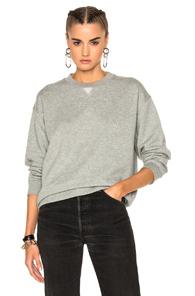 T By Alexander Wang French Terry Sweatshirt In Gray