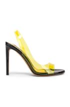 Alexandre Vauthier Amber Ghost Sandal In Black,yellow