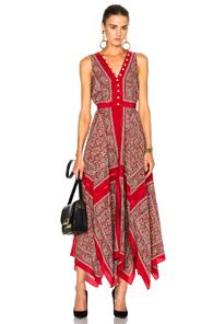 Altuzarra Clemmie Dress In Red,abstract