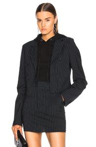 Rta Cara Blazer In Blue,stripes
