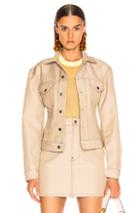 Helmut Lang Femme Trucker Jacket In Neutral