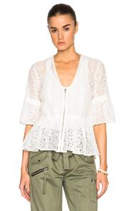Marissa Webb Moritz Lace Top In White