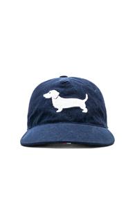 Thom Browne Embroidered Hector 5-panel Baseball Cap In Blue