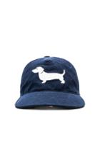 Thom Browne Embroidered Hector 5-panel Baseball Cap In Blue