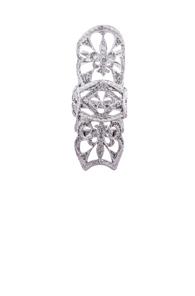 Loree Rodkin Double Royal Fleur-de-lis Ring In Metallics