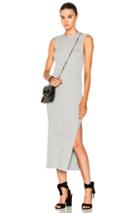 Frame Denim Sleeveless Rib Dress In Gray