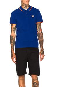 Kenzo K Fit Polo In Blue