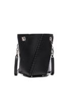 Proenza Schouler Crossbody Hex Bucket Whipstitch Leather In Black