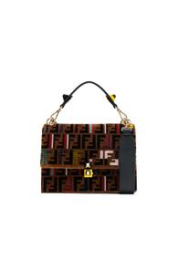 Fendi Ff Embroidered Kan I In Brown