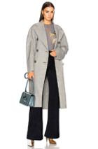Acne Studios Cales Double Coat In Gray
