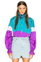 Vetements Tracksuit Blouse In Green,purple,stripes