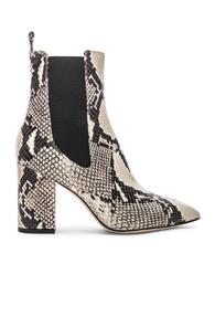 Paris Texas Ankle Boot In Animal Print,neutral,white