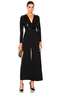 Stella Mccartney Rosie Sequin Top Jumpsuit In Black