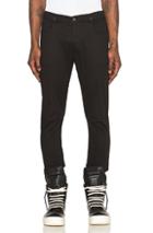 Drkshdw By Rick Owens Torrence Cropped Jeans In Black